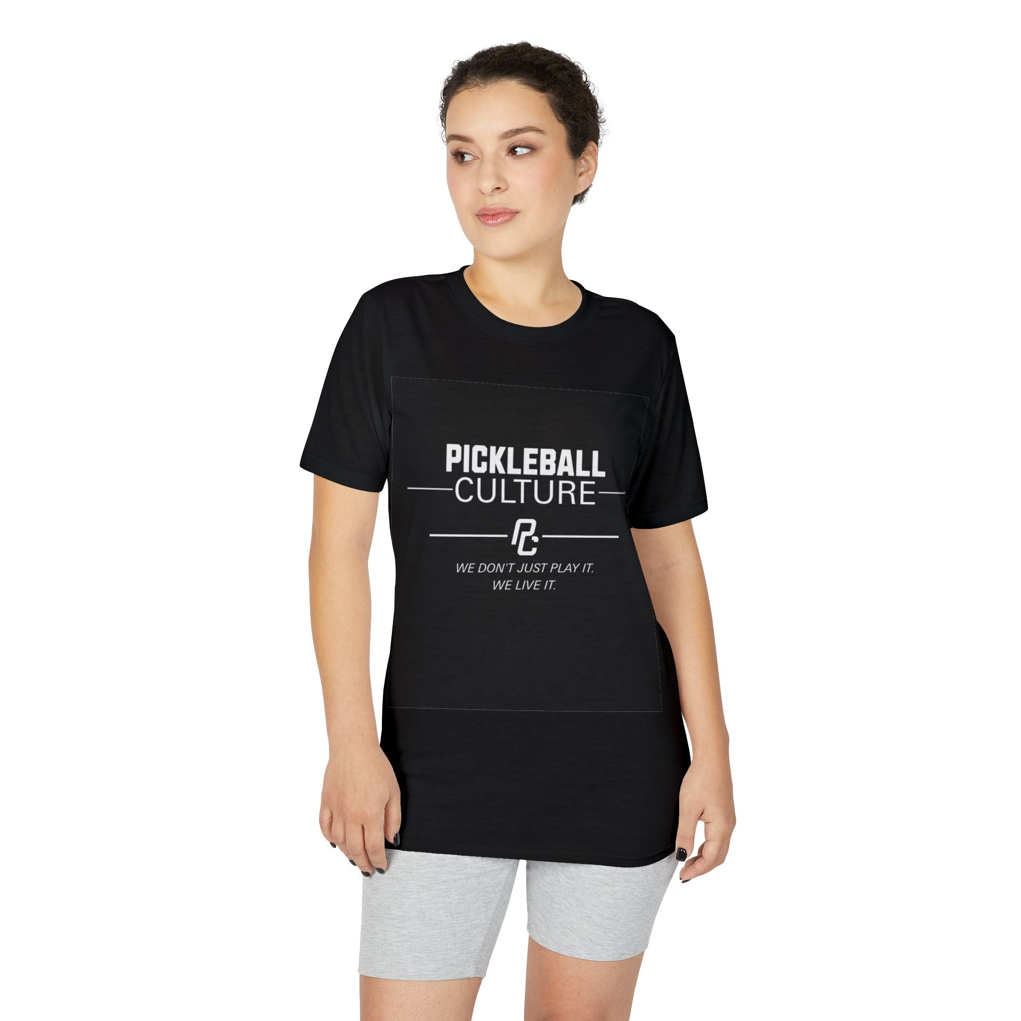 Women's Athletic Tee "We Live It"